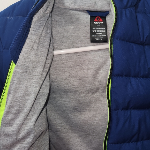 Gerry Weber Sporty Blue and Green Puffer Coat - Picture 7 of 9